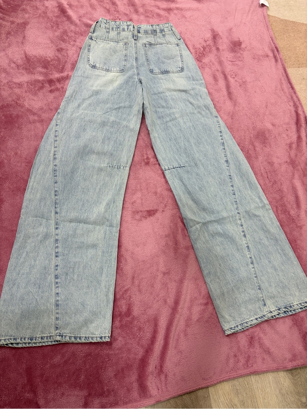 Fashion Nova Light Wash High Rise Wide Leg Jeans